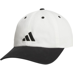 adidas Men’s Ultimate Baseball Cap – Athletic Relaxed Cotton Strapback Hat(Off White/Black/3)