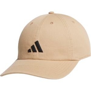 adidas Men’s Ultimate Baseball Cap – Athletic Relaxed Cotton Strapback Hat(Warm Sandstone Beige/Black/3)