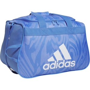adidas Power Gym Bag – Lightweight Small Duffel(Lightwave Blue Fusion/White/Diablo)