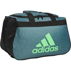 adidas Power Gym Bag – Lightweight Small Duffel(Twill Preloved Teal/Lime Burst Green/Black/Diablo)