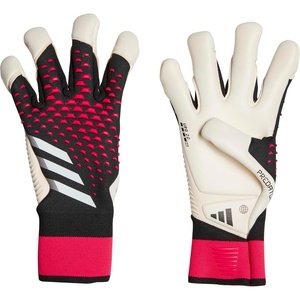 adidas Predator GL Pro Hybrid Goalkeeper Gloves (Black/Pink/White, Size 9.5)