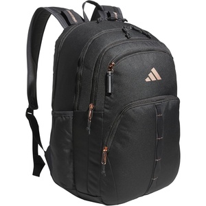 adidas Prime 7 Backpack for Laptop, School and Travel, 37L(Carbon Grey/Rose Gold)