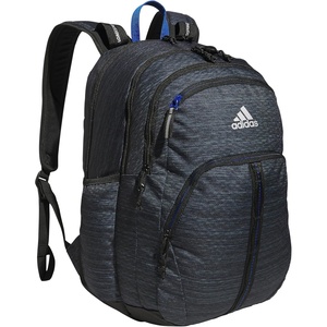 adidas Prime 7 Backpack for Laptop, School and Travel, 37L(Two Tone Black/Team Royal Blue/2)