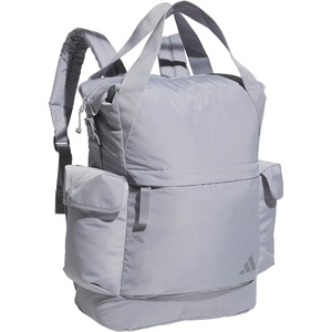 adidas Saturday Tote Backpack – Versatile Bag with Hand & Shoulder Straps, 23L(Halo Silver Grey)