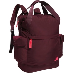 adidas Saturday Tote Backpack – Versatile Bag with Hand & Shoulder Straps, 23L(Maroon/Pure Turbo Pink)