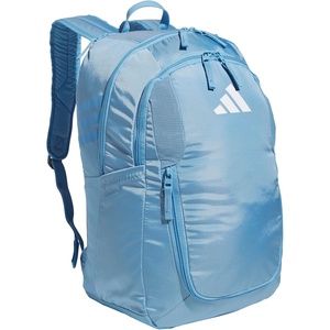 adidas Stadium 4 Soccer Backpack – Team Sports Bag with Ball Pocket, 36L(Light Blue)