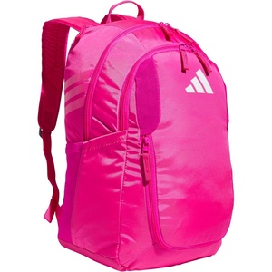 adidas Stadium 4 Soccer Backpack – Team Sports Bag with Ball Pocket, 36L(Shock Pink 2)