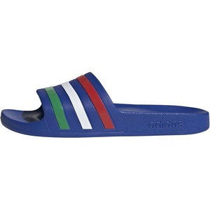 adidas Unisex Adult Adilette Aqua Slide Sandal(Bold Blue/Green/White)