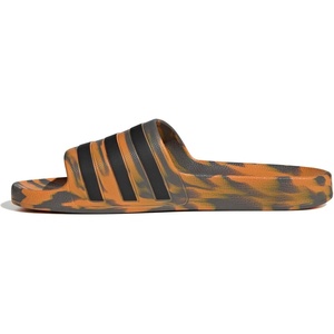 adidas Unisex Adult Adilette Aqua Slide Sandal(Charcoal/Core Black/Focus Orange)