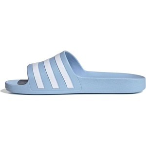 adidas Unisex Adult Adilette Aqua Slide Sandal(Glow Blue/White/Glow Blue)