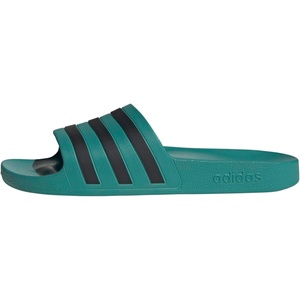 adidas Unisex Adult Adilette Aqua Slide Sandal(Pure Teal/Black/Pure Teal)