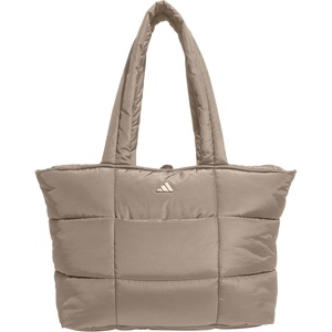 adidas Unisex Quilted Tote – Puffer Shoulder Bag(All Me/Chalky Brown)