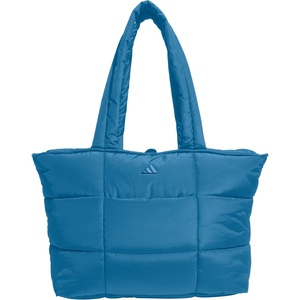 adidas Unisex Quilted Tote – Puffer Shoulder Bag(All Me/Ray Blue)