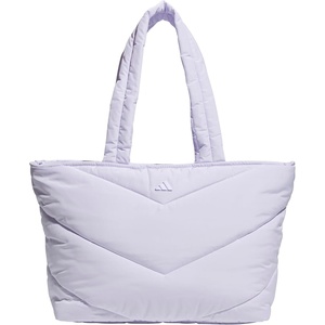 adidas Unisex Quilted Tote – Puffer Shoulder Bag(Frozen Purple)