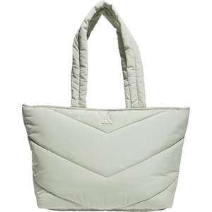 adidas Unisex Quilted Tote – Puffer Shoulder Bag(Halo Green)