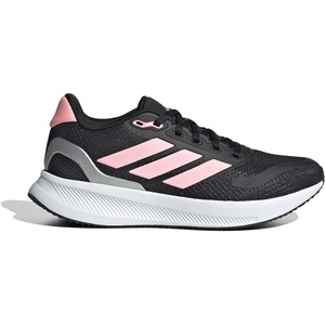 adidas Unisex-Child Run Falcon 5(Black/Pink Spark/Silver Metallic)