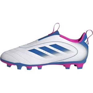 adidas Unisex-Kids Goletto IX Laceless Firm/Multi Ground(White/Bright Royal/Team Shock Pink)