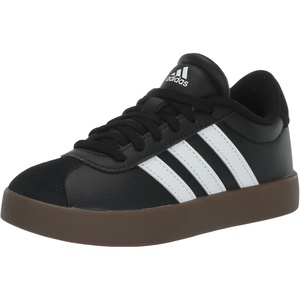 adidas Unisex-Kids VL Court 3.0(Black/White/Gum)