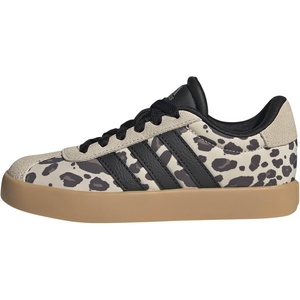 adidas Unisex-Kids VL Court 3.0(Crystal Linen/Black/Khaki)