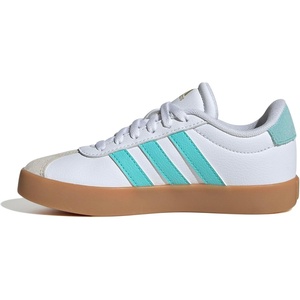 adidas Unisex-Kids VL Court 3.0(White/Flash Aqua/Alumina)
