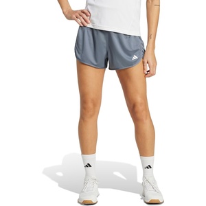 adidas Womens Pacer Essentials Knit High-Rise Shorts Casual Bottoms Casual – Purple(Onix/White)
