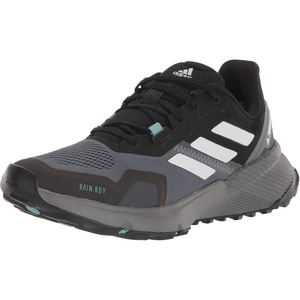 adidas Women’s Terrex Soulstride Rain.rdy Trail Running Shoes(Black/Crystal White/Mint Ton)