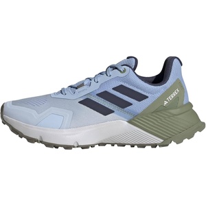 adidas Women’s Terrex Soulstride Rain.rdy Trail Running Shoes(Crystal Sky/Shadow Navy/Tent Green)