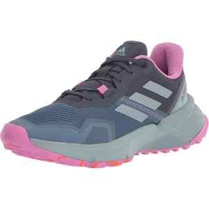 adidas Women’s Terrex Soulstride Rain.rdy Trail Running Shoes(Wonder Steel/Magic Grey Metallic/Pulse Lilac)