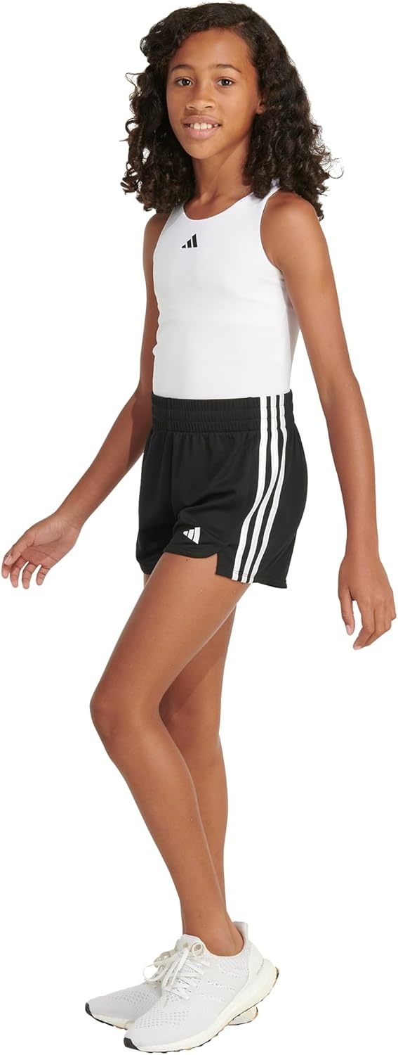 image:imageAdidas Girls 3Stripes Mesh ShortsBlack