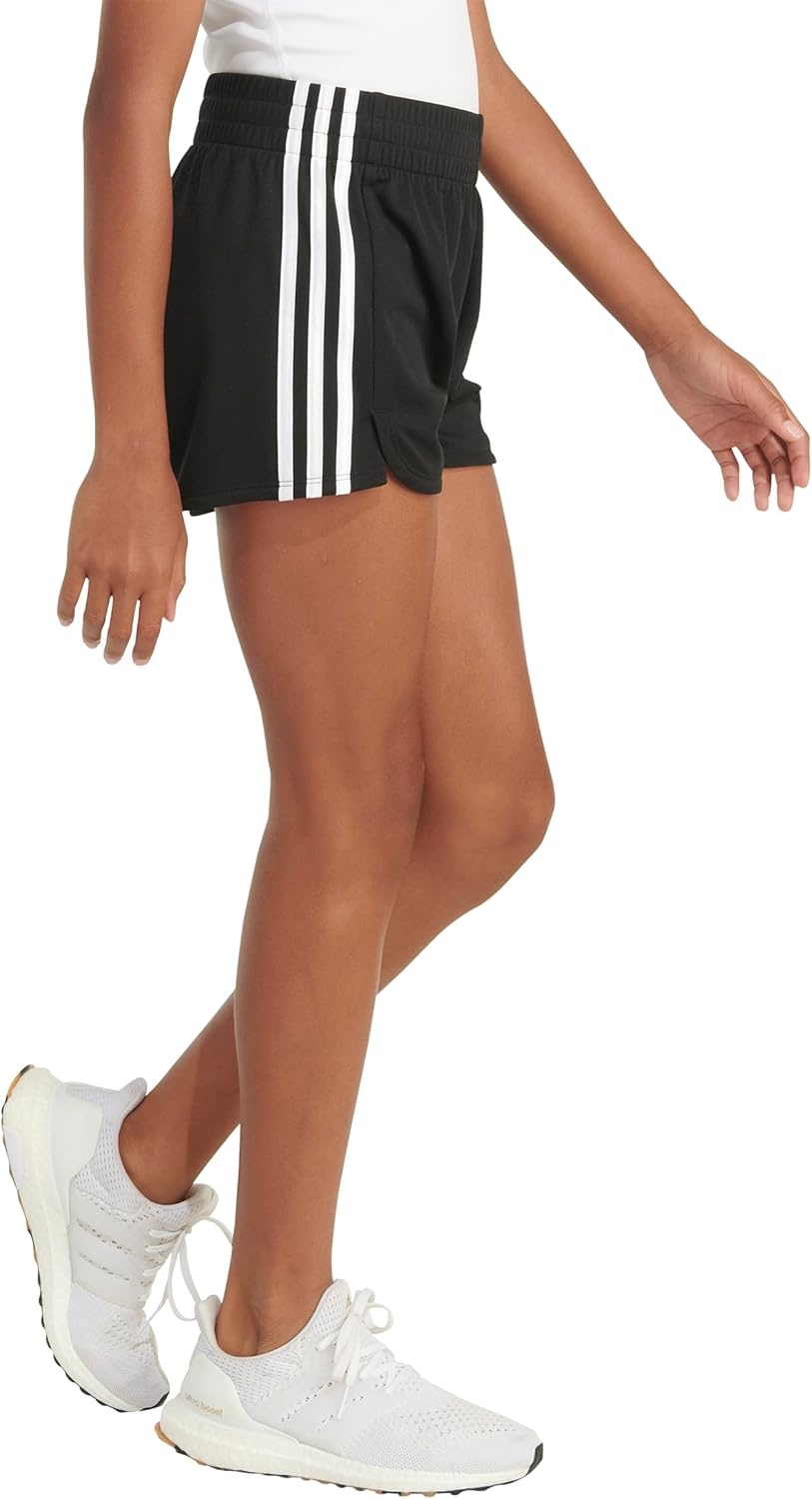 image:imageAdidas Girls 3Stripes Mesh ShortsBlack