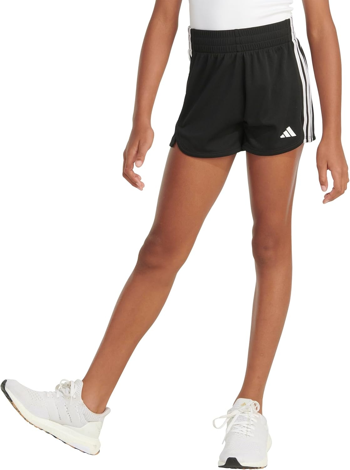 image:imageAdidas Girls 3Stripes Mesh ShortsBlack