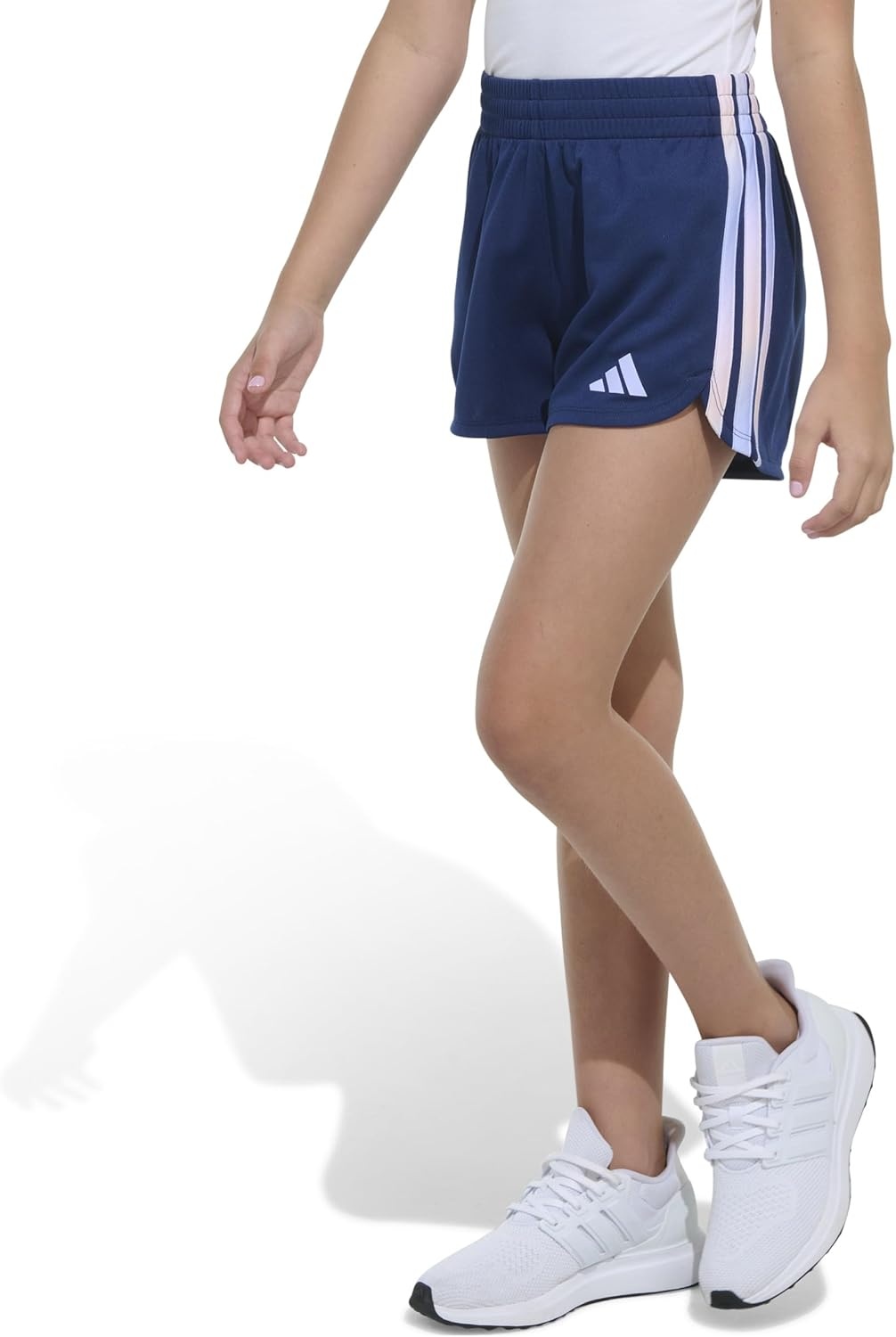 image:imageAdidas Girls 3Stripes Mesh ShortsBlue Multi
