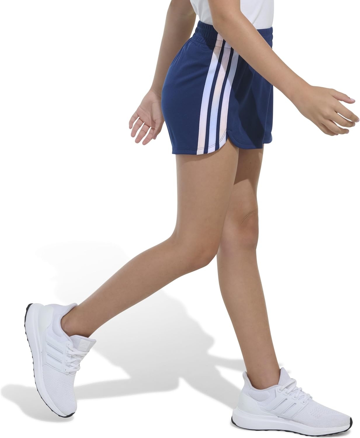 image:imageAdidas Girls 3Stripes Mesh ShortsBlue Multi