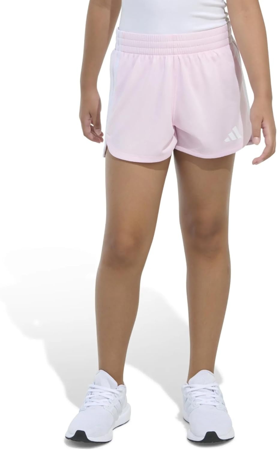 image:imageAdidas Girls 3Stripes Mesh ShortsClear Pink Adi