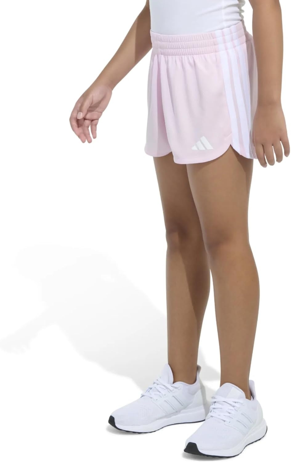 image:imageAdidas Girls 3Stripes Mesh ShortsClear Pink Adi