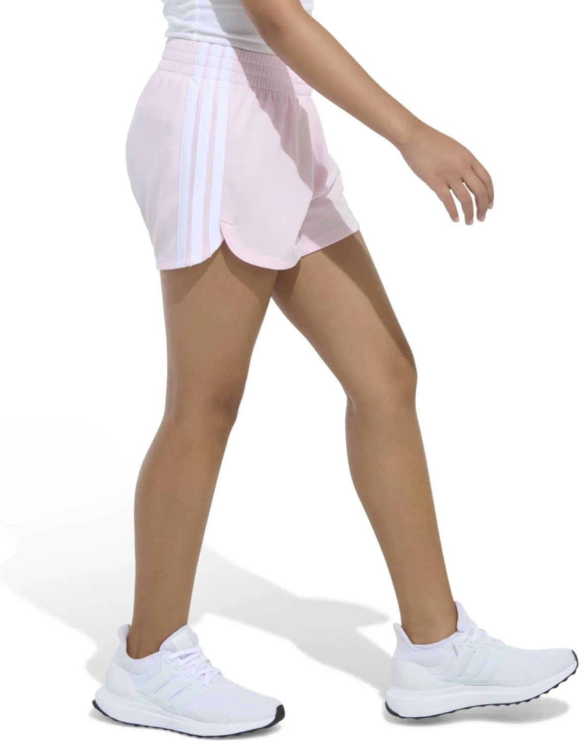 image:imageAdidas Girls 3Stripes Mesh ShortsClear Pink Adi