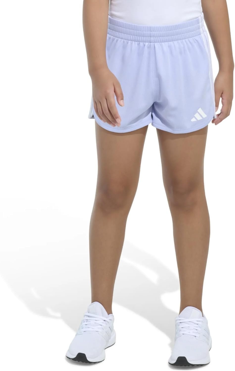 image:imageAdidas Girls 3Stripes Mesh ShortsViolet Tone Purple