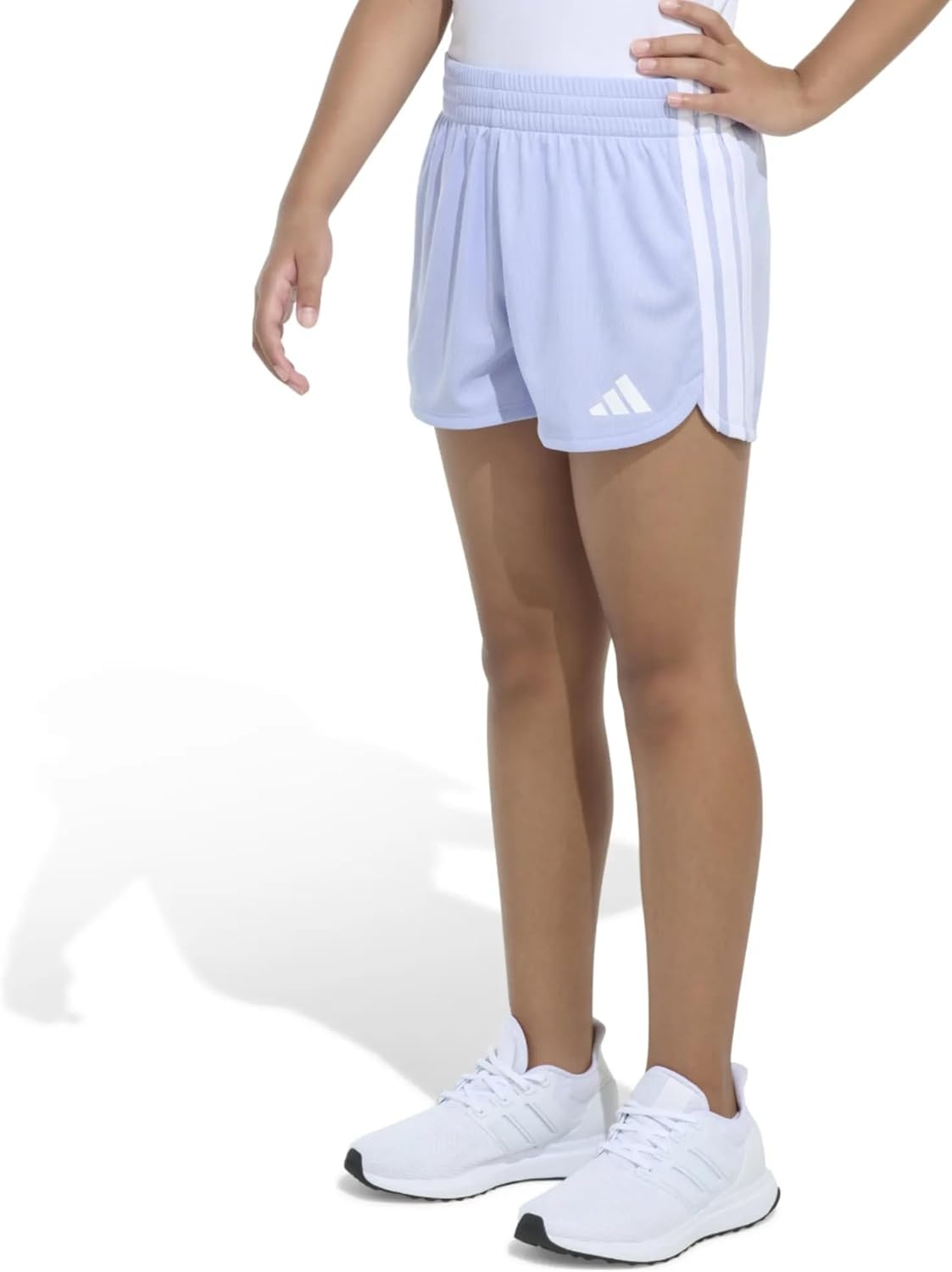image:imageAdidas Girls 3Stripes Mesh ShortsViolet Tone Purple