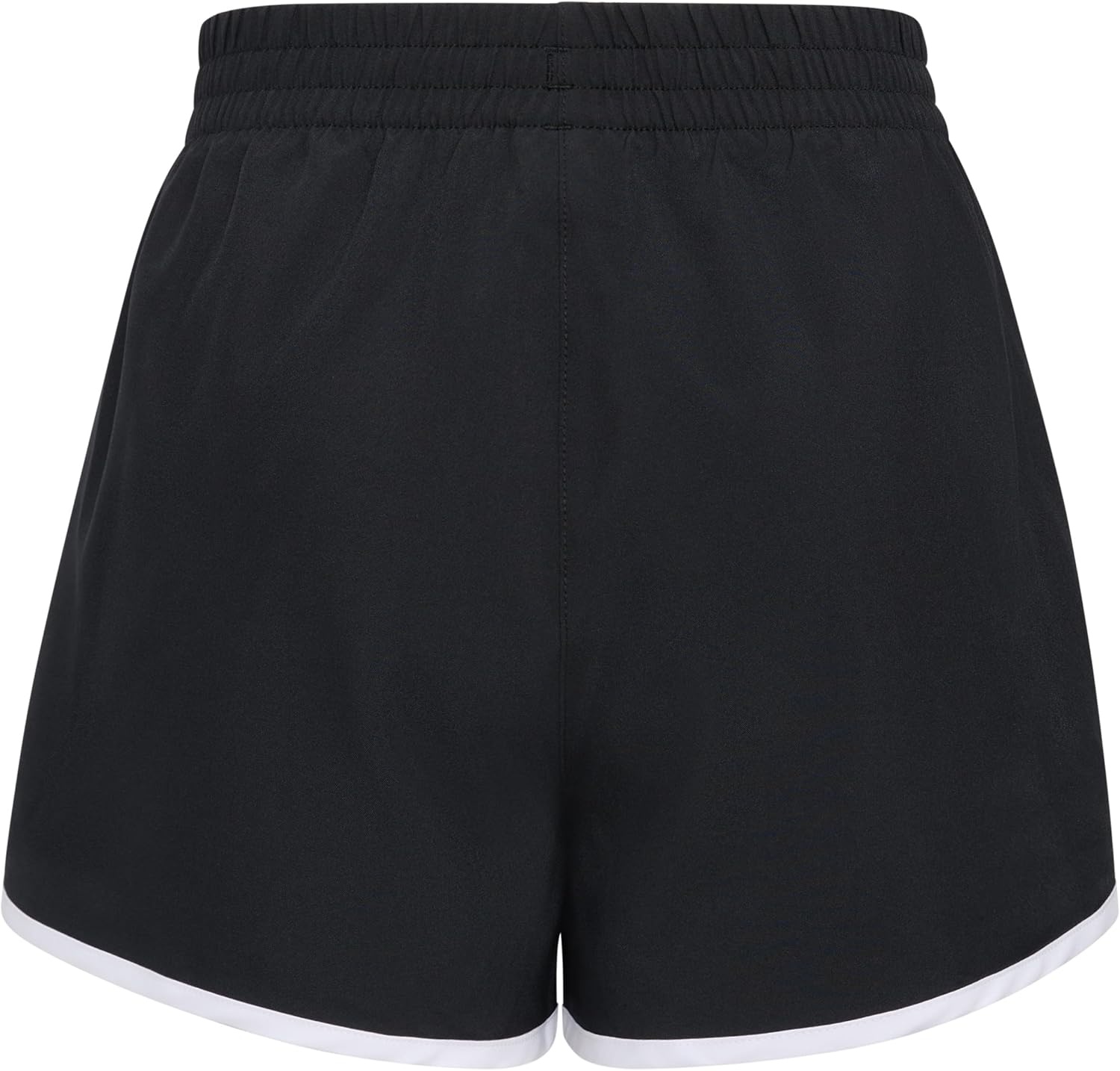 image:imageAdidas Girls Elastic Waistband Retro Woven ShortsBlackWhite Stripe