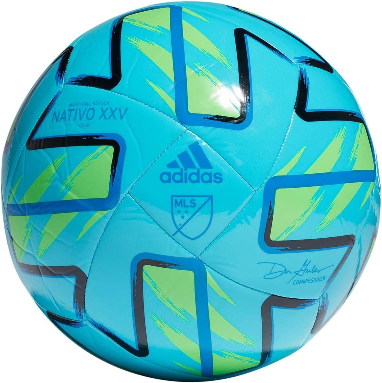 image:imageAdidas MLS Nativo XXV Club BallSamba BlueSolar GreenBlackGlory Blue