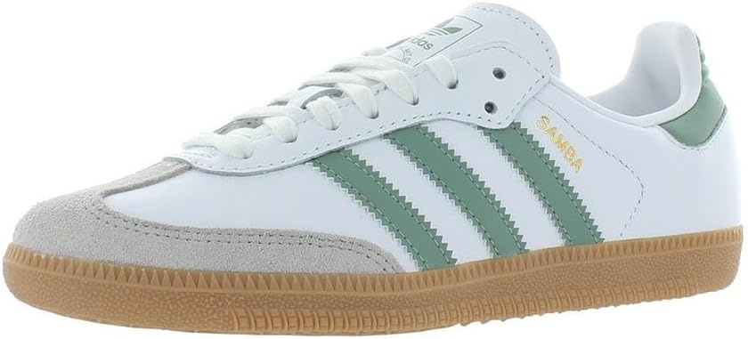 image:imageAdidas Samba OG Big Kid SneakersWhiteSilver GreenGum