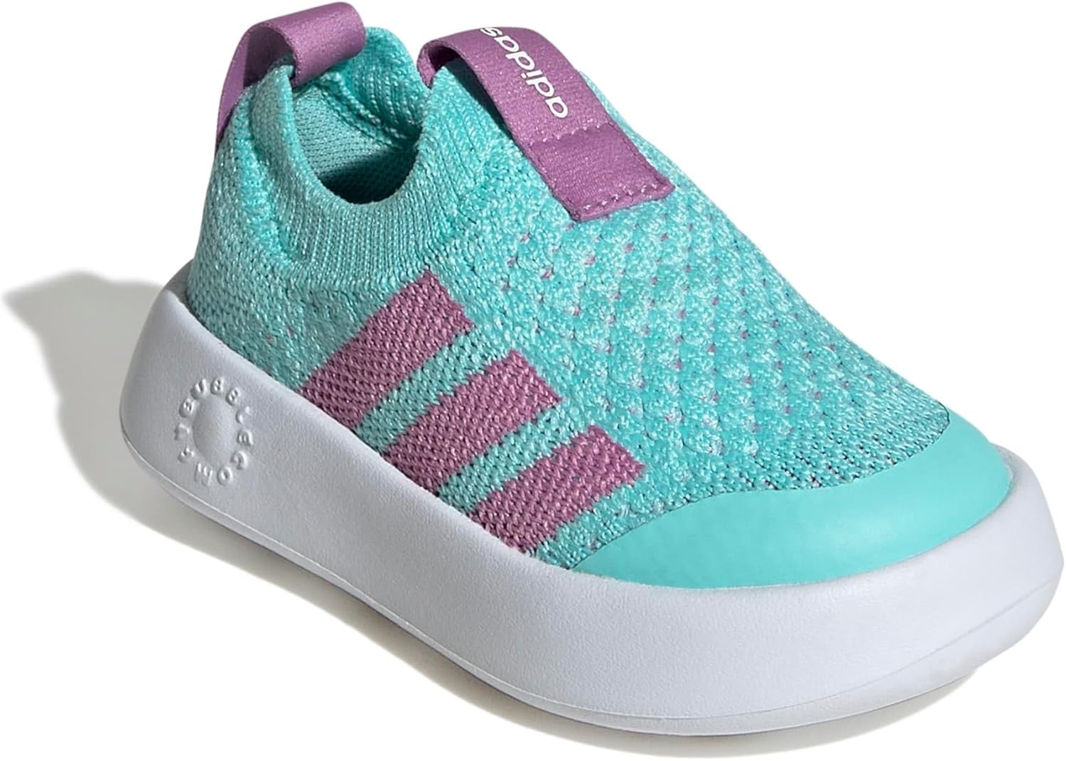image:imageAdidas UnisexChild Bubblecomfy Sportswear Shoes ToddlerFlash AquaPreloved PurpleWhite