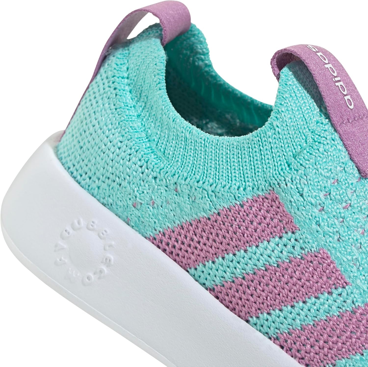 image:imageAdidas UnisexChild Bubblecomfy Sportswear Shoes ToddlerFlash AquaPreloved PurpleWhite