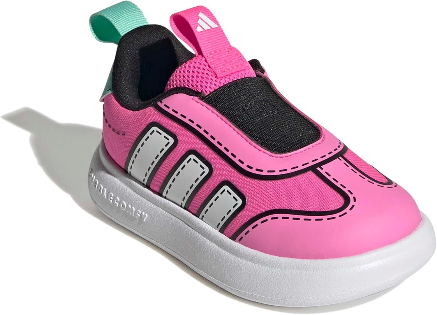 image:imageAdidas UnisexChild Bubblecomfy Sportswear Shoes ToddlerLucid PinkWhiteFlash Aqua