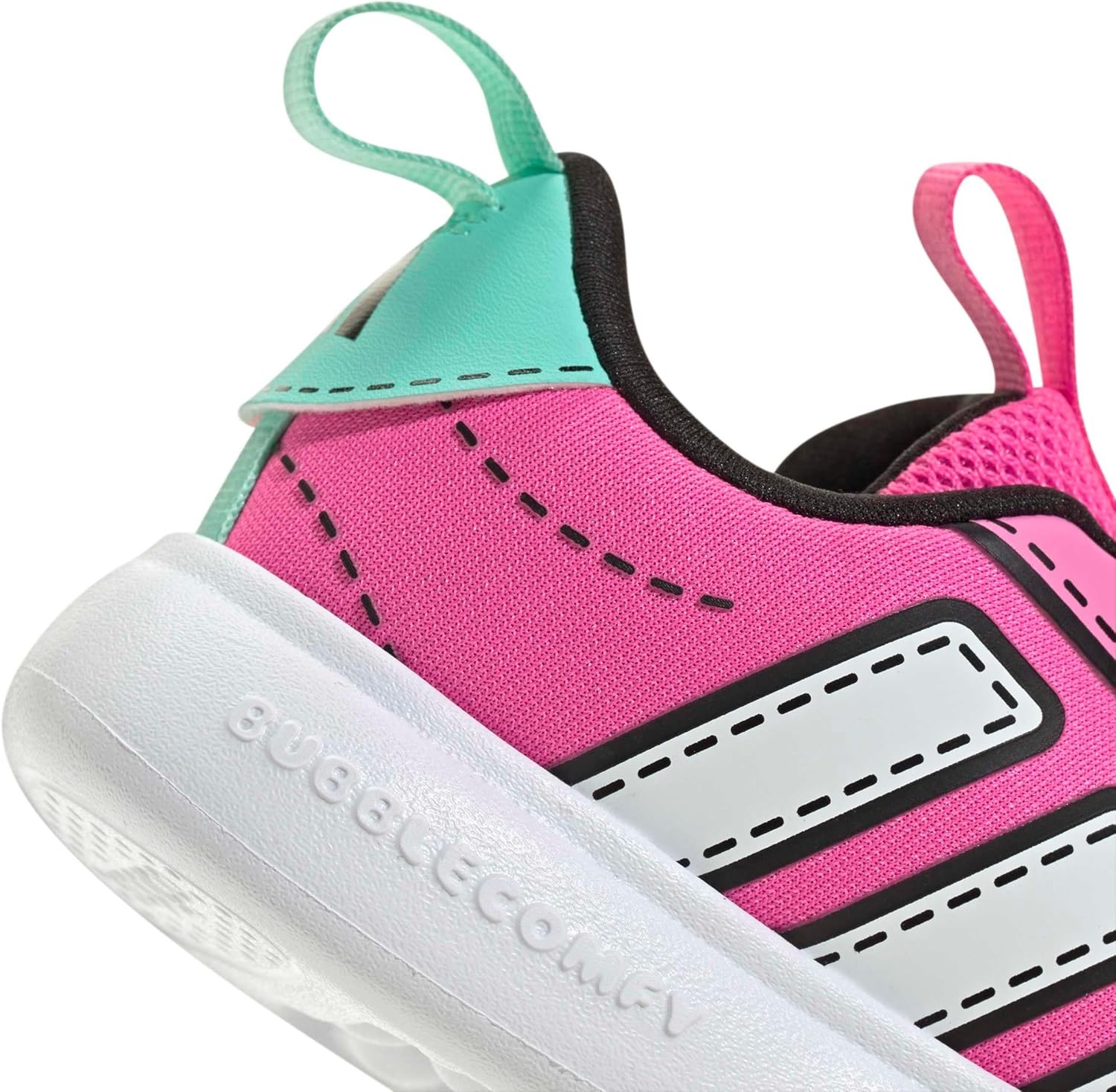 image:imageAdidas UnisexChild Bubblecomfy Sportswear Shoes ToddlerLucid PinkWhiteFlash Aqua