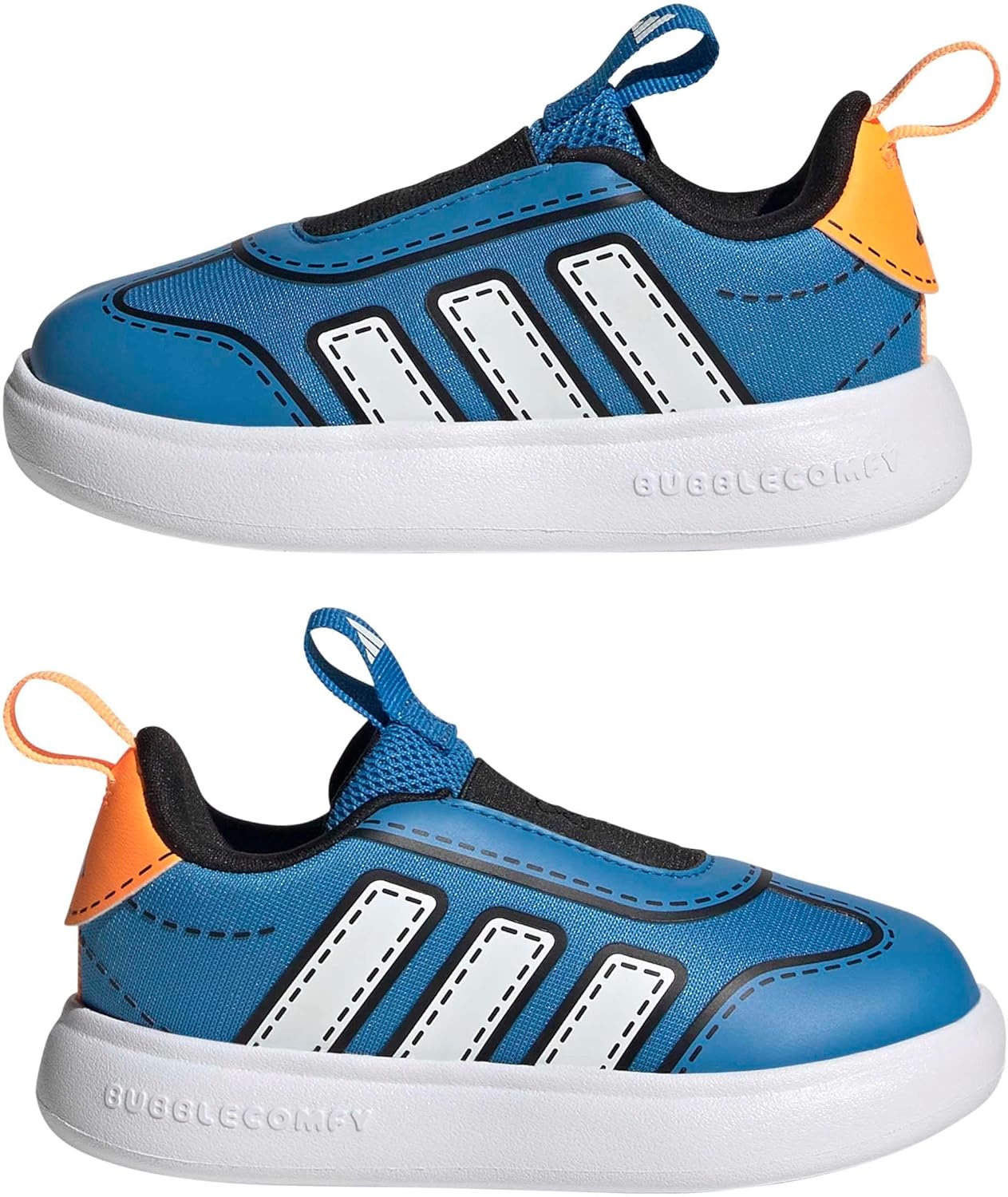 image:imageAdidas UnisexChild Bubblecomfy Sportswear Shoes ToddlerLucid Ray BlueWhiteLucid Tangerine