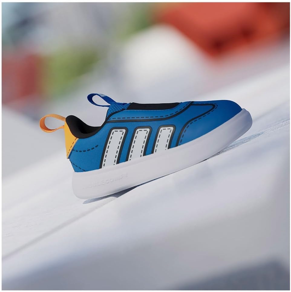 image:imageAdidas UnisexChild Bubblecomfy Sportswear Shoes ToddlerLucid Ray BlueWhiteLucid Tangerine