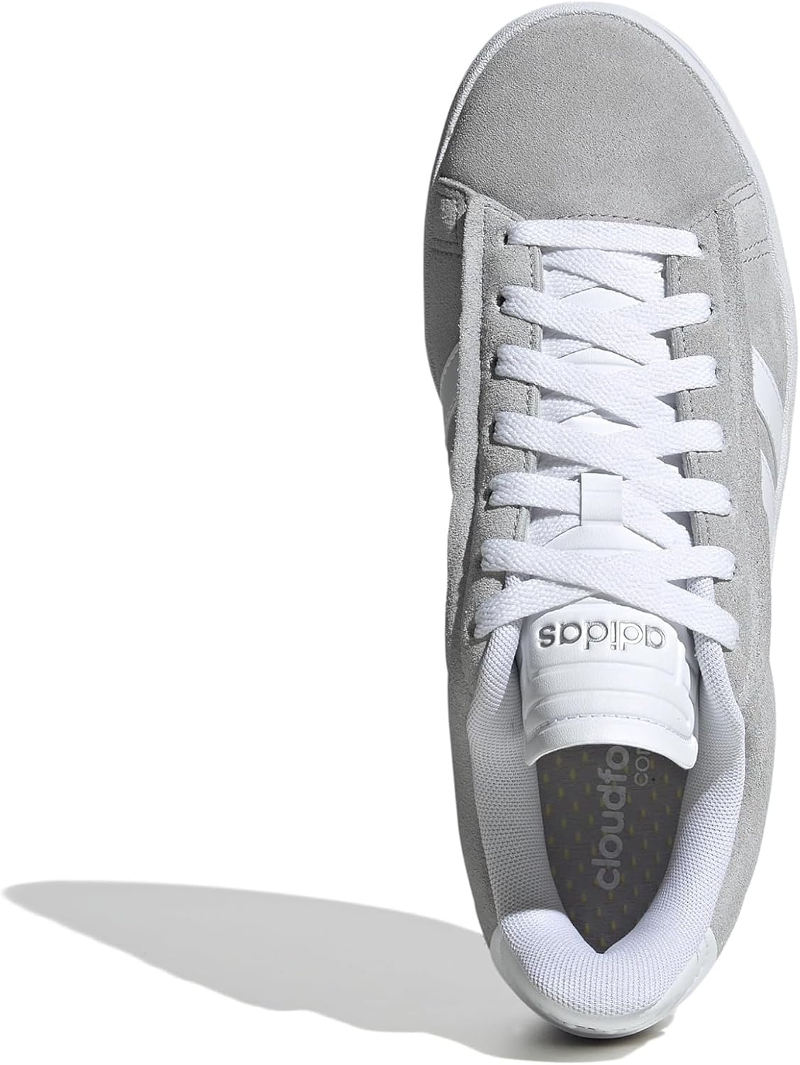 image:imageAdidas Womens Grand Court Alpha 00sGreyWhiteSilver Metallic