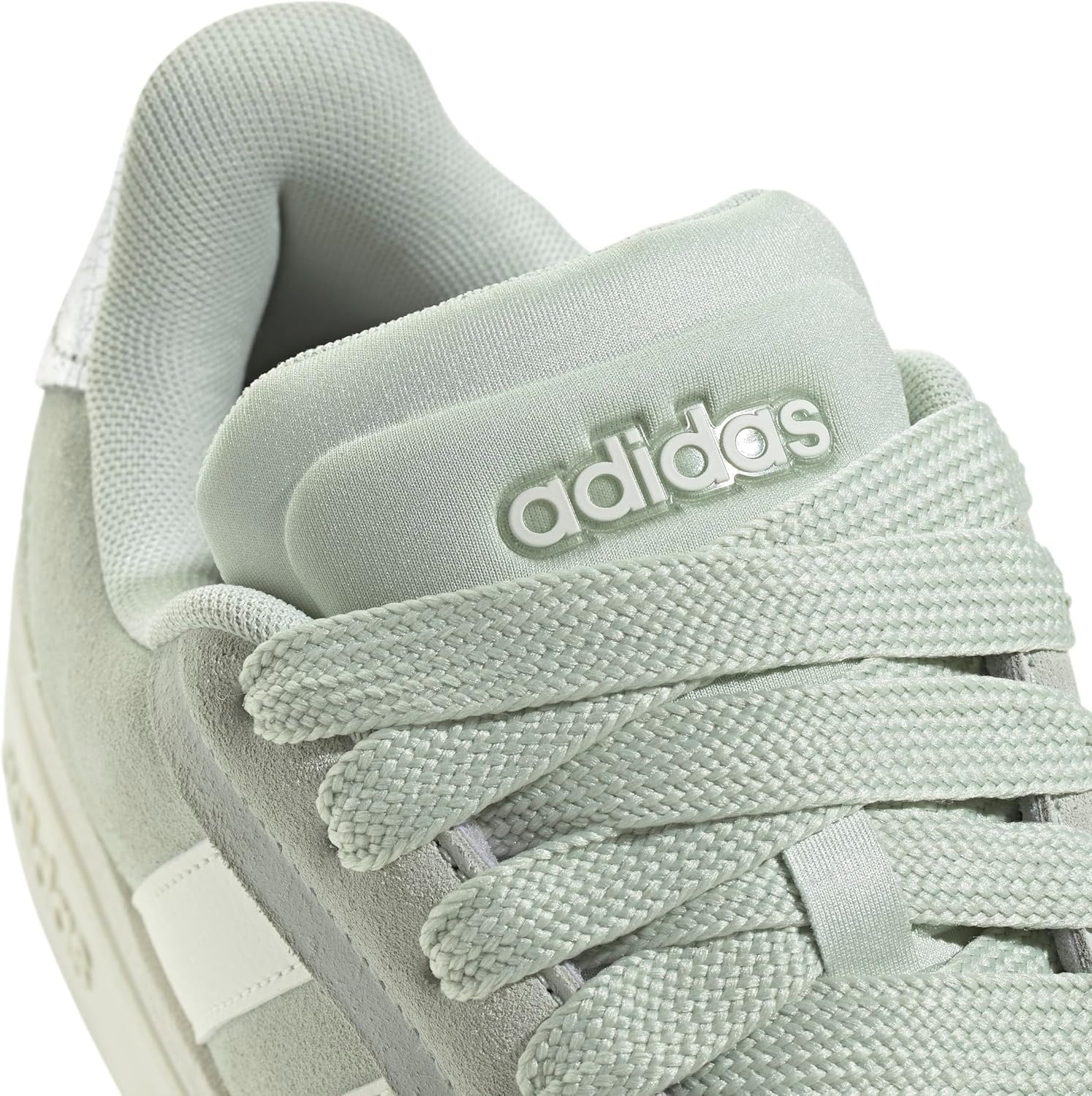 image:imageAdidas Womens Grand Court Alpha 00sLinen GreenOff WhiteSilver Metallic