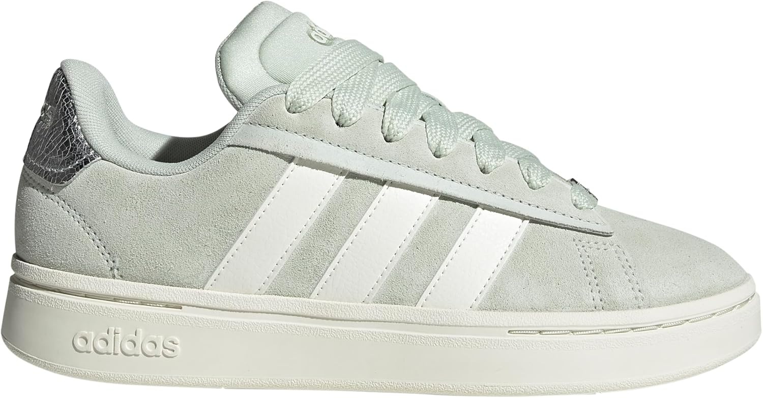 image:imageAdidas Womens Grand Court Alpha 00sLinen GreenOff WhiteSilver Metallic